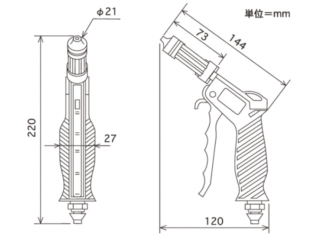 前田シェル エクセルジュン・エアーガン □▽852-3603 JAC-13T 1丁-