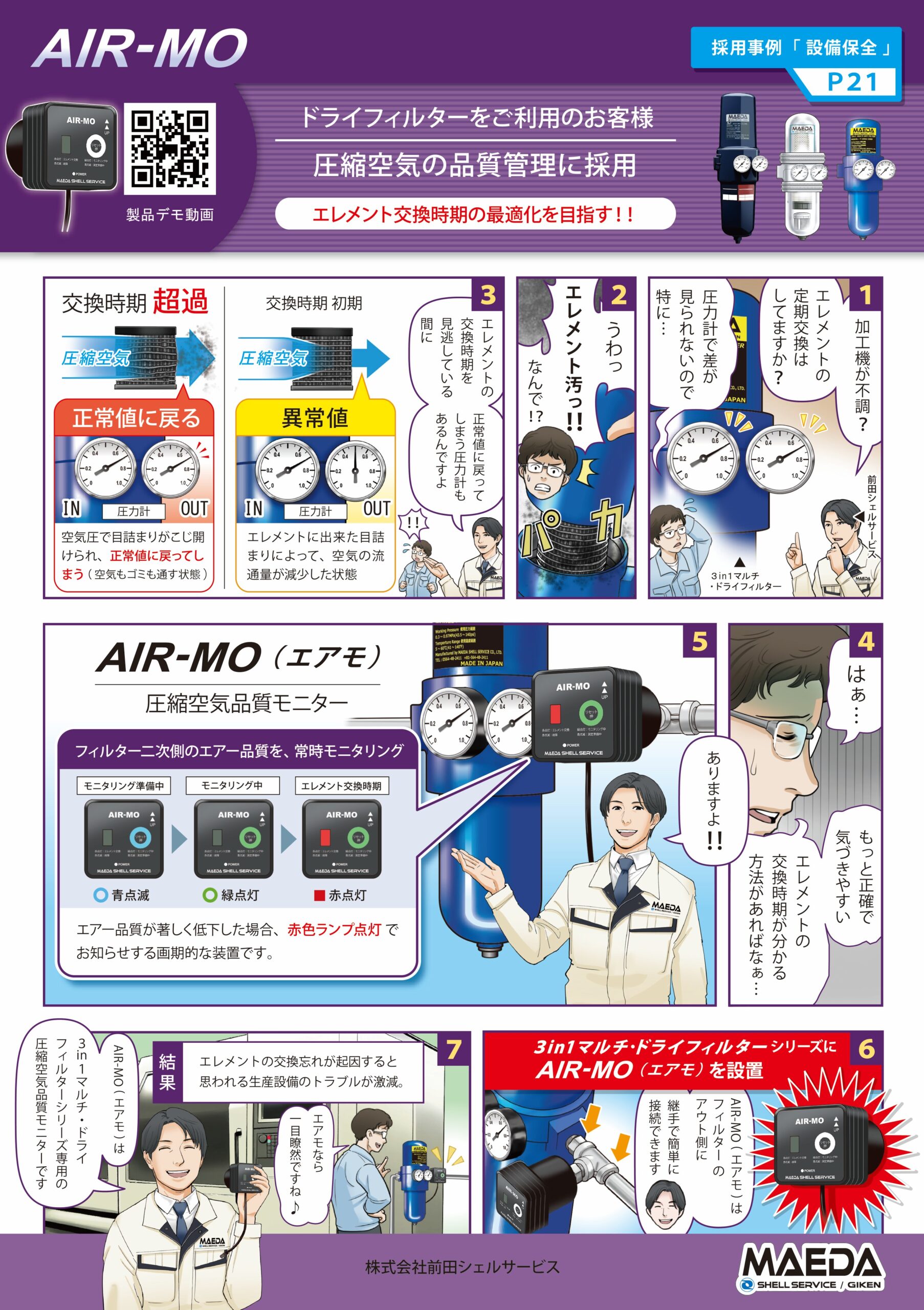 エレメント交換時期の最適化を目指す！！