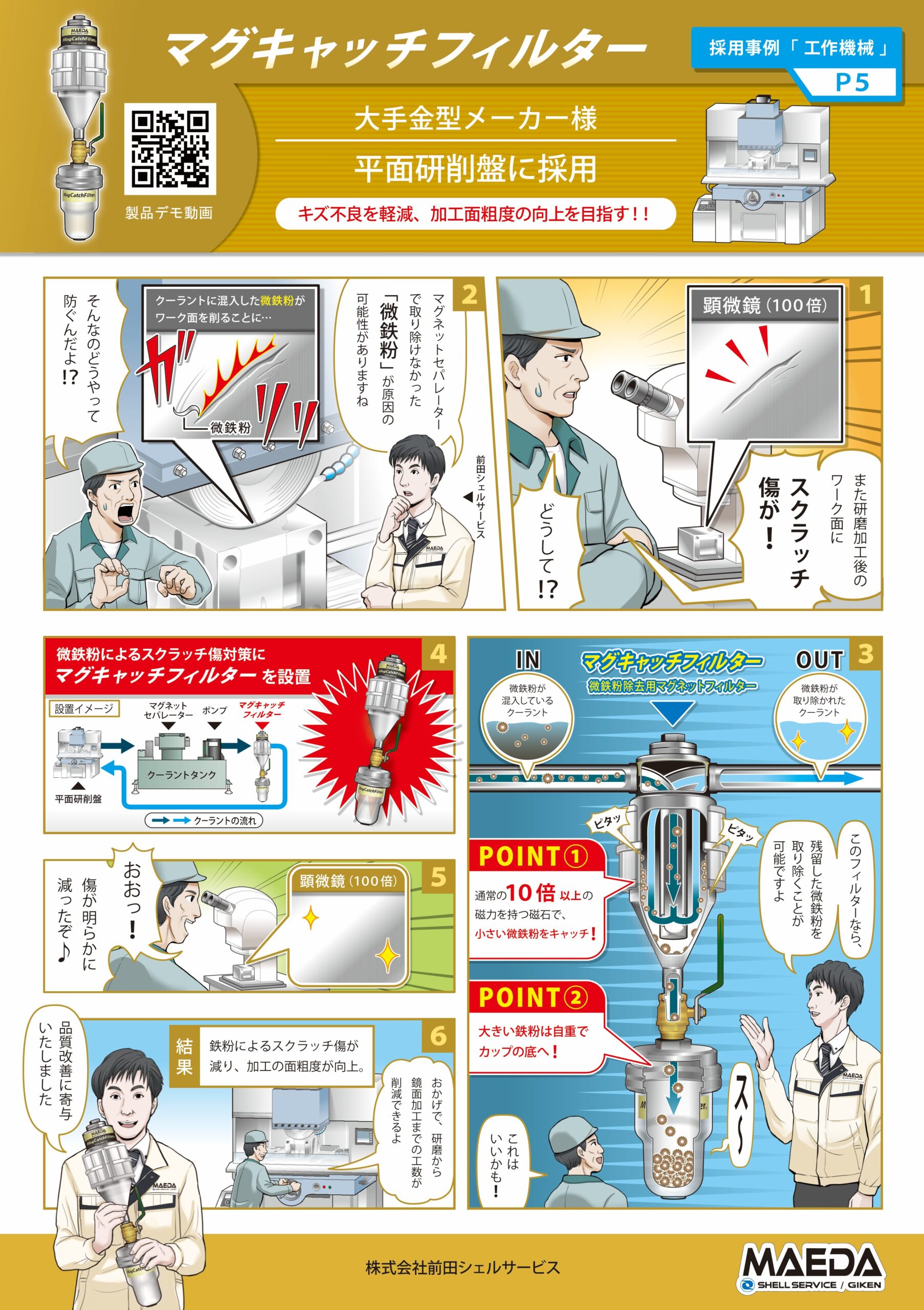キズ不良を軽減、加工面粗度の向上を目指す！！